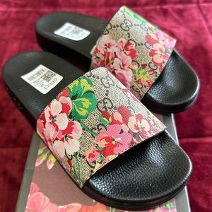 FAUX Gucci Floral slides